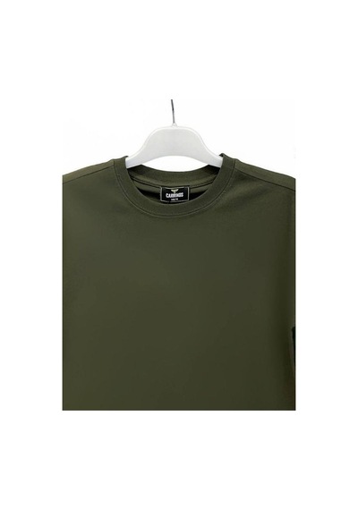 Carinos Erkek Çocuk Basic Pamuklu Tshirt-14555 Haki