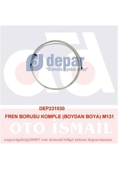 DEPAR 1030 Fren Borusu Komple Boydan Boya M131