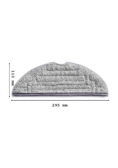 Roborock S7 Maxv Uyumlu Mop Bezi 2 Adet Yerli Üretim, Gri