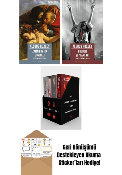Zaman Artık Durmalı + Loudun Şeytanları + Kara Dörtleme Kutu Set 4 Kitap
