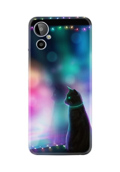 General Mobile Gm 23 Uyumlu Se Kılıf Silikon Desen Özel Seri Window Cat 1787