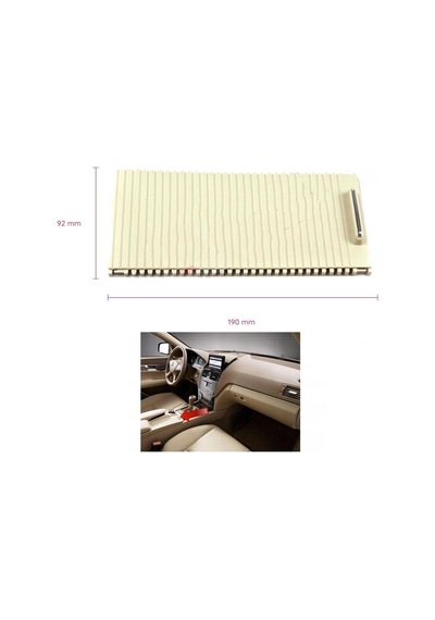 Nvr-mercedes W204 - W212-c180-c200 Orta Konsol Bardaklık Perdesi Bej Renk