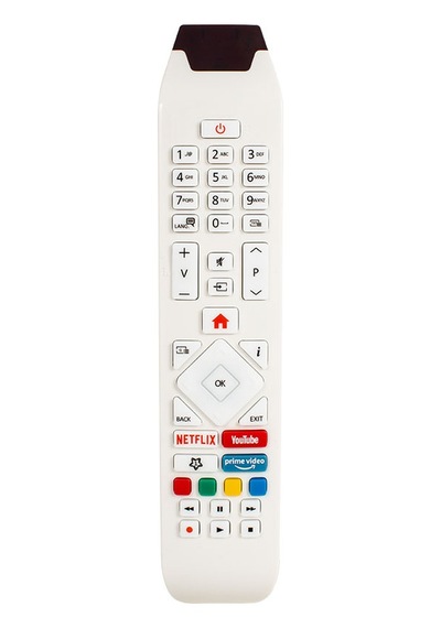Vestel Uyumlu Rca343140p 4k Smart Led Tv Kumandası Netflix Youtube Prime Tuşlu Beyaz Renk Lcd18818