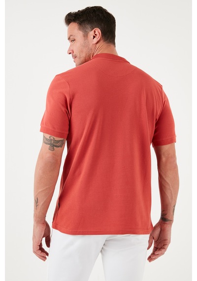 Buratti Pamuklu Regular Fit Düğmeli Erkek Polo Yaka T Shirt 5902127 Kiremit Buratti Pamuklu Regular Fit Düğmeli Erkek Polo Yaka T Shirt 5902127 Kiremit