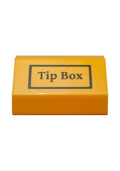 Tipbox - Bahşiş Kutusu Sarı - 20x13xh12cm