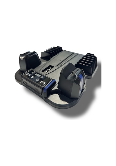 Ps5 Slim / Ps5 Pro Uyumlu Çok Fonksiyonlu Soğutucu Stant - Çift Kol Şarj Standı Ve Oyun Yuvalı