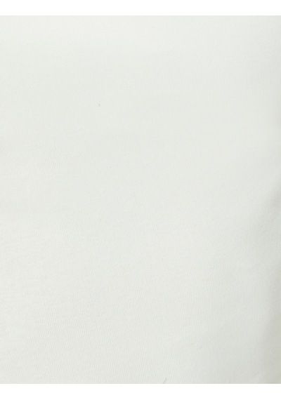 Koton Tek Omuz Üst Omzu Açık Drapeli Slim Fit Pamuklu Ekru 4sal30227ık Ekru