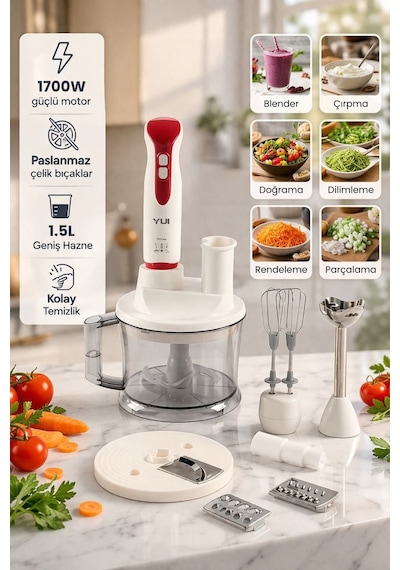 Yui M53 Multiblender 1700w Paslanmaz Çelik 1.5l Kapasite