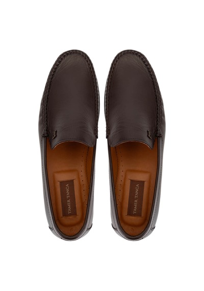 Tamer Tanca Erkek Hakiki Deri Kahverengi Loafer Ayakkabı 478 B1202 Erk Ayk Y25 Kahve Dr Kahverengi