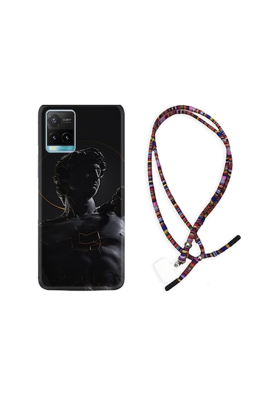 Vivo Y21S Kılıf Rasta Boyun Askılı Heykel 1641