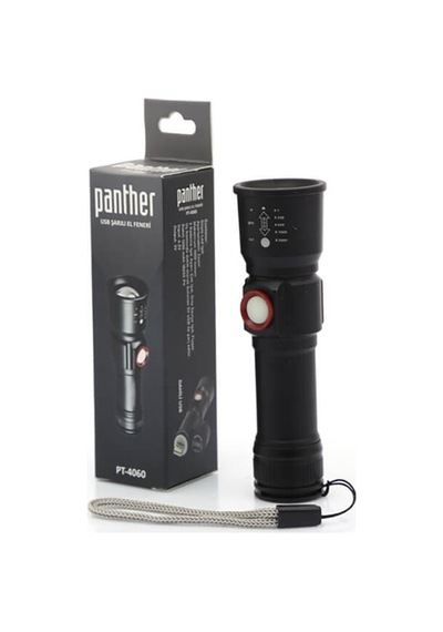 Panther Pt-4060 Usb Şarjlı El Feneri
