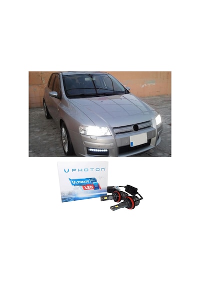 Fiat Stilo Led Xenon Kısa Far Ampulü H7 Ultimate 9500 Lumens Yeni Seri Beyaz