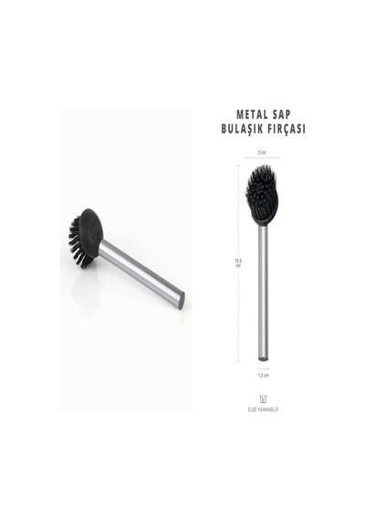 Milena Life Metal Saplı Pratik Lavabo ve Bulaşık Fırçası 10'lu