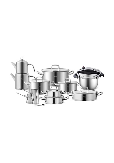 Aryıldız Vogue İdeal Set 22 Parça Gümüş