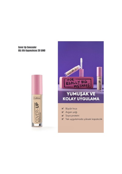 Cover Up Concealer 20 Sand Göz Altı Kapatıcısı Çok Renkli