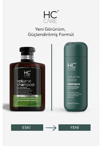 HC Care Volume Boost İnce Telli Saçlar için Hacim Şampuanı 300 ML