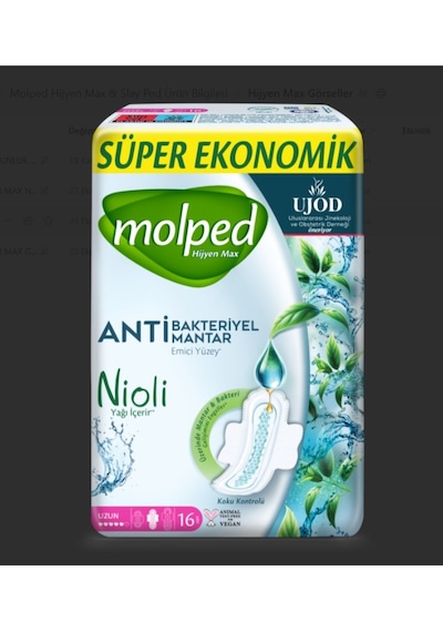 Süper Ekonomik Paket Hijyen Max Uzun 16'lı