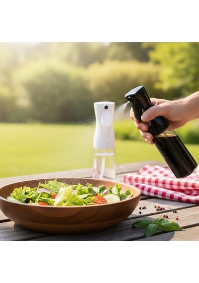 1 Adet Cam Sprey Yağlık, 225 Ml Yağ Ve Sirke Püskürtücü, Büyük Boy, Çok Amaçlı Mutfak Gereci, Airfryer İçin İdeal Siyah & Beyaz Siyah Çok Renkli