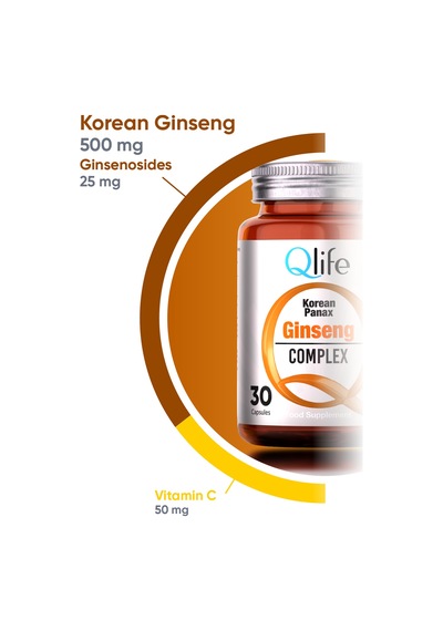 Qlife Korean Panax Ginseng 500 Mg 60 Kapsül