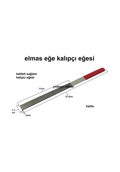 Kalıpçı Elmas Eğe Tornacı Eğesi Cam Elmas Kalıpçı Eğesi