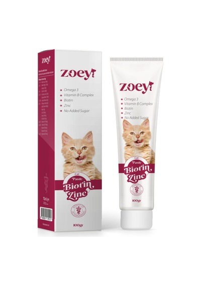 Zoey Kediler İçin Tüy Yapısını Destekleyen Malt Paste 100 G