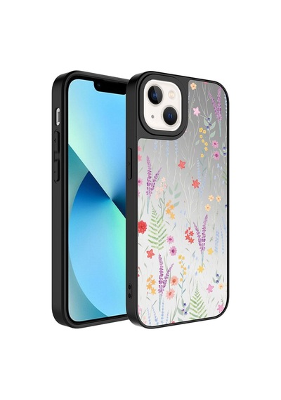 Apple Uyumlu  iPhone 13 Kılıf Aynalı Desenli Kamera Korumalı Parlak Zore Mirror Kılıf