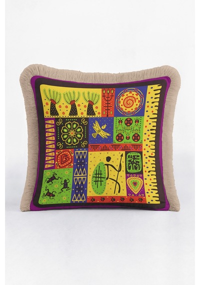 Etnik Sanat Esintili Saçaklı Yastık Kılıfı-afrikan Bohem Sarı Mor Püsküllü Kırlent Kılıfı Yağmur Limon Sarısı Etnik Sanat Esintili Saçaklı Yastık Kılıfı-afrikan Bohem Sarı Mor Püsküllü Kırlent Kılıfı Yağmur Limon Sarısı