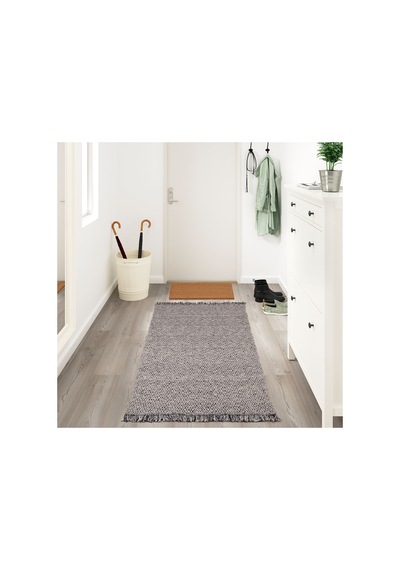 Ikea Rorkar Halı 80 X 150 Cm Siyah - Bej