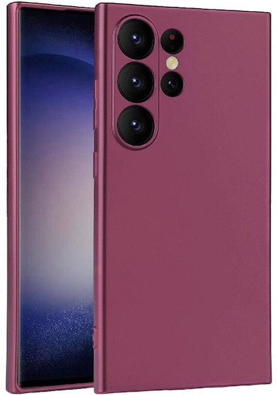 Galaxy S24 Ultra Uyumlu Zore Premier Silikon Kılıf-mürdüm Mürdüm