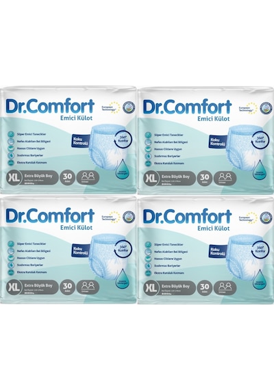 Dr.comfort Hasta Bezi Yetişkin Emici Külot Ekstra Büyük Xl 120adt XL
