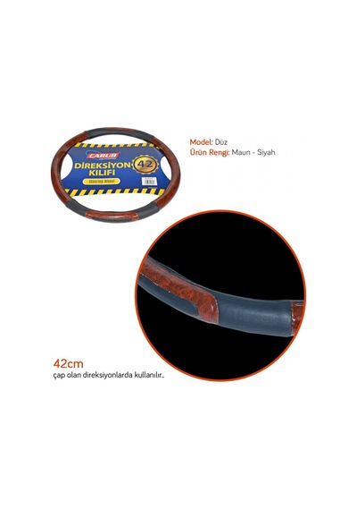 Carub Direksiyon Kılıfı 42 Cm Siyah-maun Br1841384 Siyah