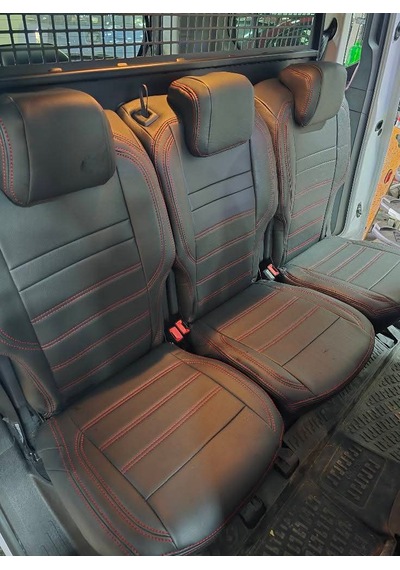 Citroen Berlingo Uyumlu Araca Özel Oto Koltuk Kılıfı 158492 Deri Siyah