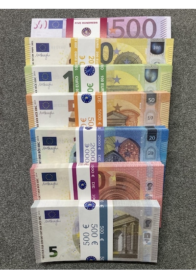 700 Adet Karışık Euro 5-10-20-50-100-200-500 Euro Geçersiz Eğlenc