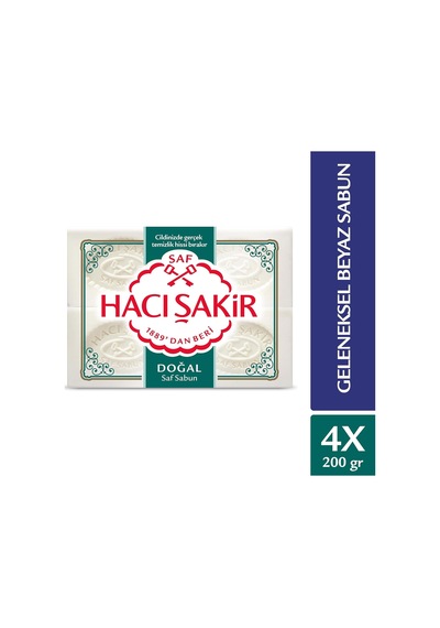 Doğal Geleneksel Beyaz Sabun 4 X 200 G 09758605