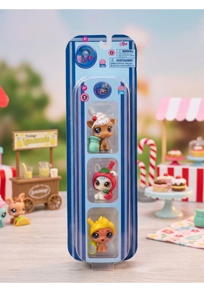Petshop Miniş Özel Tematik 3'lü Figür Seti Çocuklar İçin Yaratıcı Oyun Ve Koleksiyon Seti