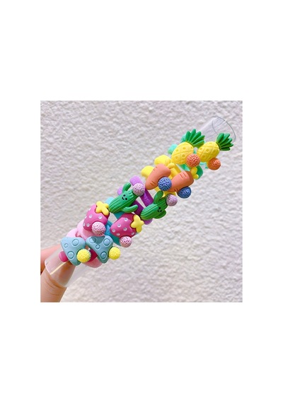 So-much Kız Çocuk Bebek 10'lu Meyveli Lastik Toka Seti-6 Renkli - 105665853 Renkli - 105665853 Renkli