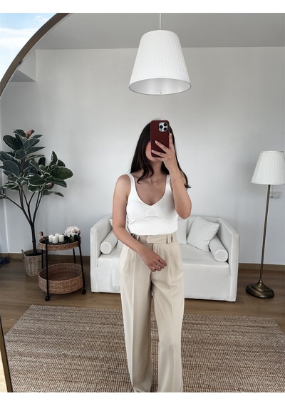 Beyaz Askılı Atlet Beyaz