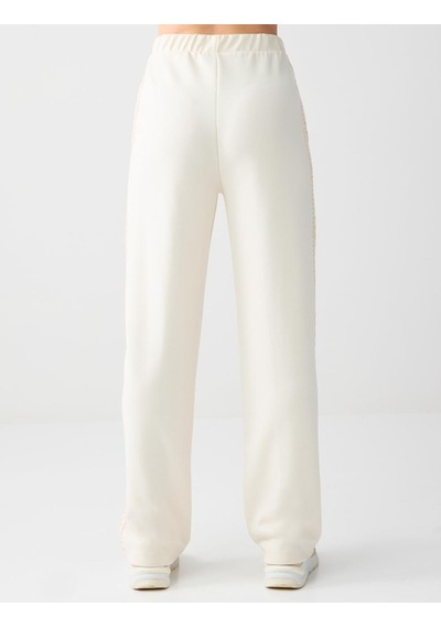 Jimmy Key Jimmy Key Ekru Normal Bel Normal Paça Uzun Örme Jogger Pantolon 6sw115633114