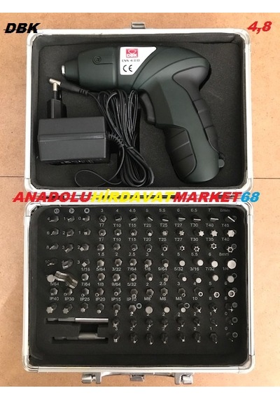 Dbk 4.8 Şarjli Vidalama Akülü Mini Matkap 100Parça Css 4,8 D