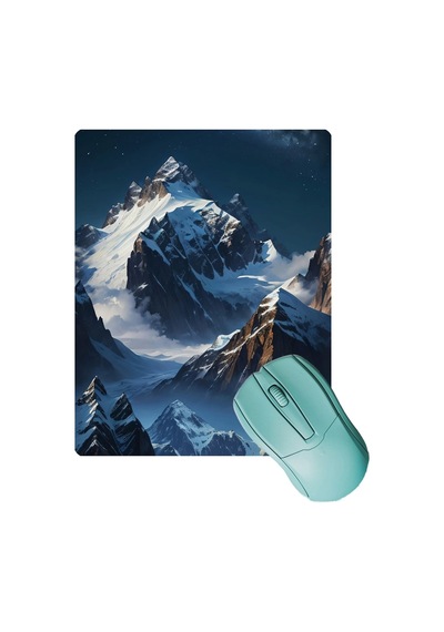Sonictouch Yükselen Zafer Ay Yıldızlı Dağ Zirvesi Temalı Kaymaz Gaming Oyuncu Dikişsiz Mouse Pad 17x