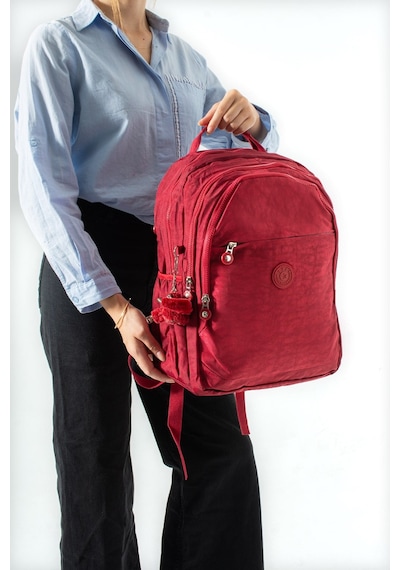 Ultra Hafif Çok Cepli Orta Boy Sırt Çantası Kırmızı Model: 571-3k