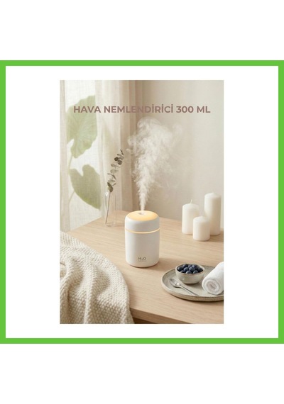 Bezos 300 Ml Led Işıklı Hava Nemlendirici & Pratik Oda Kokusu Difüzörü 7 Cm X 11 Cm Dmc