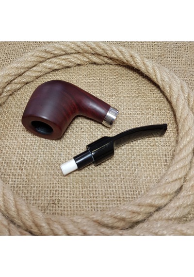 Falconetti 9 MM Metal Bilezikli Ebony Ahşap Pipo  Py71
