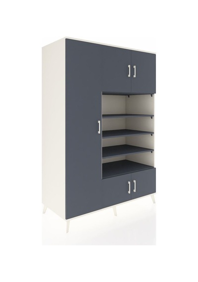 Kronos Dolap 10 Raflı 5 Kapaklı 132x59x195 Aytaşı-antrasit/an... Aytaşı