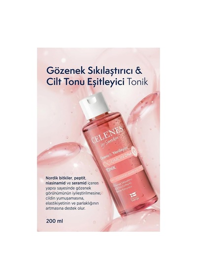 Celenes By Sweden Somon Dna Pdrn Gözenek Sıkılaştırıcı &amp Cilt Tonu Eşitleyici Tonik, 200 Ml
