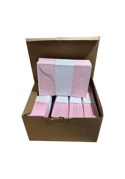 Doğan Davetiye Zarfı 13 18 Ağzı Boş 80 Gr Pembe 500 Adet