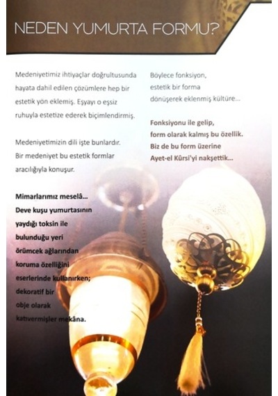 Yumurta Ayetel Kürsi Kristal Taşlı Dini Hediyelik Biblo (Küçük Bo (490072063)