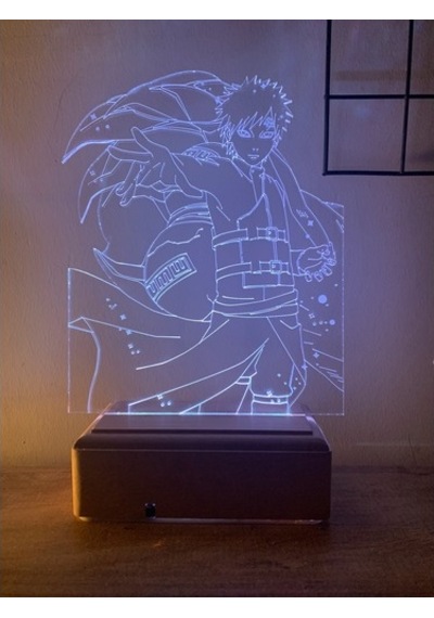 Modiwa Design Naruto Gaara 16 Renk Gece Lambası