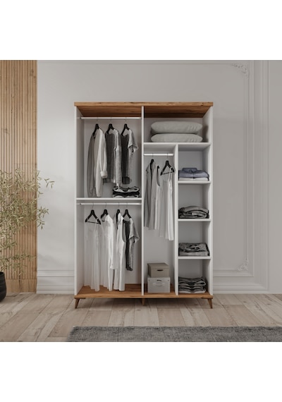 Nevada 4 Kapaklı Komple Mdf Gardırop - Elbise Dolabı