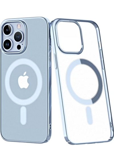 Newface Apple İphone 14 Pro Kılıf Element Magneticsafe Sert Kapak - Sierra Blue Mavi